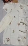 2FANCY SLUB COTTON EMBROIDERY WORK TOP BOTTOM WITH DUPATTA FESTIVE WEAR WHOLESALE PRICE ETHNIC GARMENT (12)