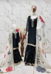 2MODERN GMY SILK EMBROIDERY SEQUENCE WORK MOTHER DAUGHTER SET FESTIVE WEAR WHOLESALE PRICE ETHNIC GARMENT (14)