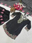 2MODERN JAPAN SATIN EMBROIDERY SEQUENCE WORK TOP PATIYALA WITH DUPATTA FESTIVE WEAR WHOLESALE PRICE ETHNIC GARMENT (19)