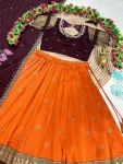 2MODERN RANGOLI SILK EMBROIDERY WORK LEHENGA CHOLI WITH DUPATTA WEDDING WEAR WHOLESALE PRICE ETHNIC GARMENT (1)