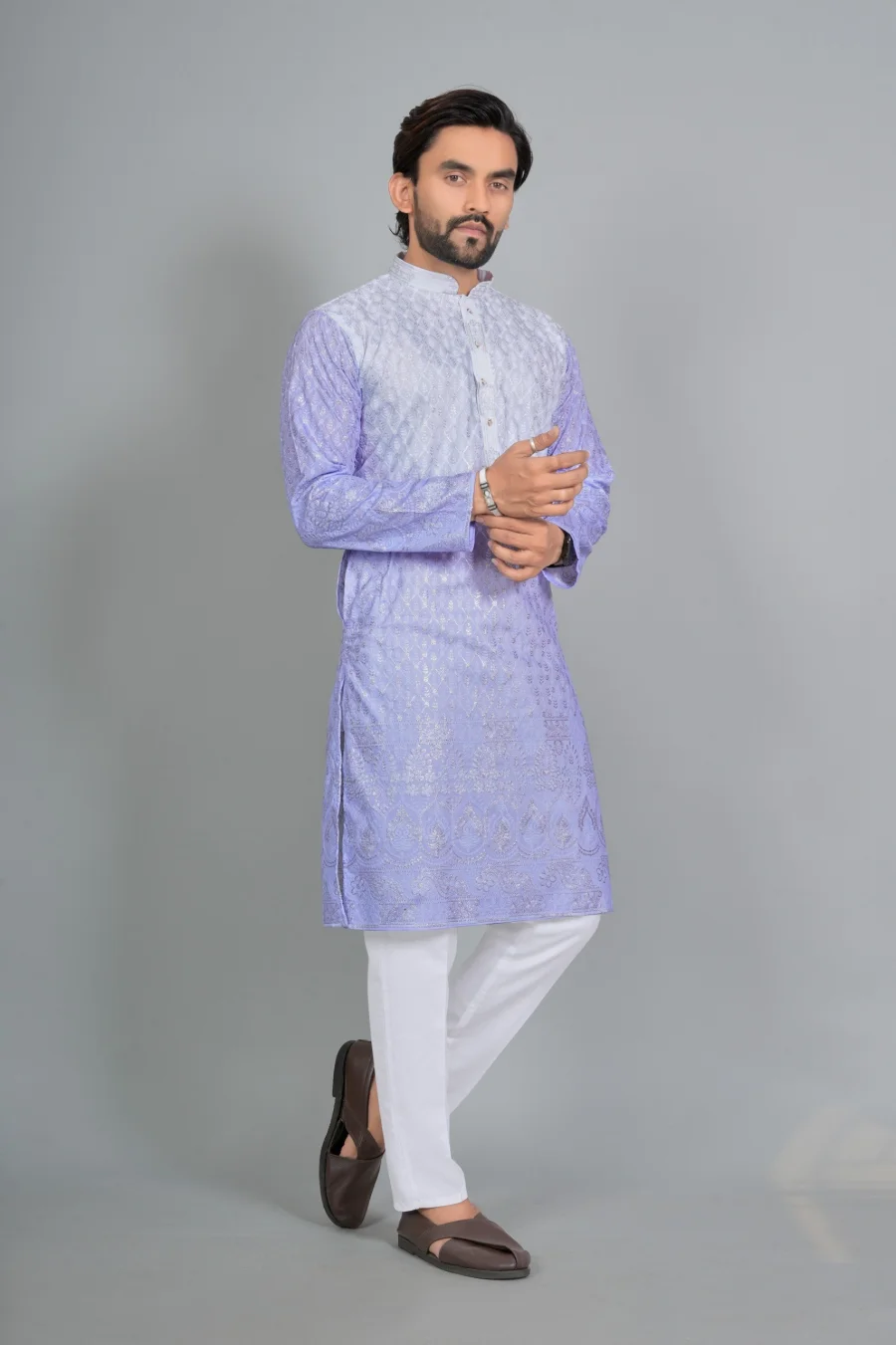 2MODERN RAYON DIGITAL PRINT WORK MEN'S KURTA PAYJAMA FESTIVE WEAR WHOLESALE PRICE ETHNIC GARMENT (9)