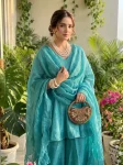2NEW ARRIVAL CRUNCHY SILK PLAIN TOP PALAZZO WITH DUPATTA FESTIVE WEAR WHOLESALE PRICE ETHNIC GARMENT (10)