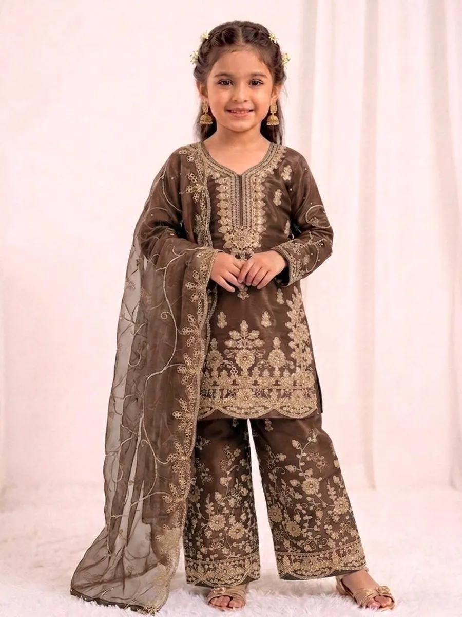 2NEW ARRIVAL GMY SILK EMBROIDERY SEQUENCE WORK MOTHDER DAUGHTER SET FESTIVE WEAR WHOLESALE PRICE ETHNIC GARMENT (11)
