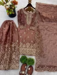 2NEW ARRIVAL GMY SILK EMBROIDERY SEQUENCE WORK MOTHDER DAUGHTER SET FESTIVE WEAR WHOLESALE PRICE ETHNIC GARMENT (7)