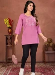 2NEW ARRIVAL RINKAL COTTON EMBROIDERY WORK ONLY TOP DAILY WEAR WHOLESALE PRICE ETHNIC GARMENT (9)