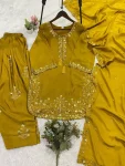 2RICH LOOK CHINON SEQUENCE EMBROIDERY WORK TOP PATIYALA WITH DUPATTA FESTIVE WEAR WHOLESALE PRICE ETHNIC GARMENT (9)