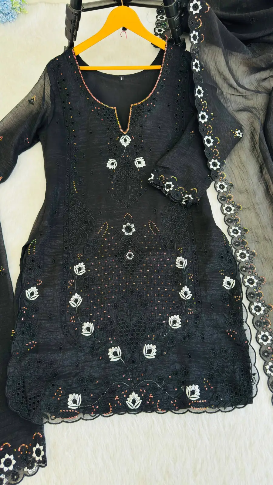 2RICH LOOK CRUNCHY SILK THREAD & SEQUENCE WORK TOP PALAZZO WITH DUPATTA FESTIVE WEAR WHOLESALE PRICE ETHNIC GARMENT (11)