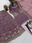 2RICH LOOK FENDY SILK THREAD WITH SEQUENCE EMBROIDERY, ZARI WORK TOP PALAZZO WITH DUPATTA FESTIVE WEAR WHOLESALE PRICE ETHNIC GARMENT (17)