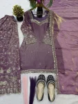2RICH LOOK FENDY SILK THREAD WITH SEQUENCE EMBROIDERY, ZARI WORK TOP PALAZZO WITH DUPATTA FESTIVE WEAR WHOLESALE PRICE ETHNIC GARMENT (17)