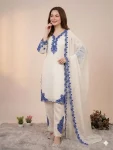 2RICH LOOK MUL CHANDERI EMBROIDERY WORK TOP PALAZZO WITH DUPATTA FESTIVE WEAR WHOLESALE PRICE ETHNIC GARMENT (9)
