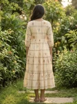 2RICH LOOK MUSLIN SILK GINGHAM PRINT WORK ONE PIECE DRESS DAILY WEAR WHOLESALE PRICE ETHNIC GARMENT (9)