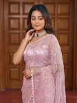 2RICH LOOK NET BEADS ,SEQUENCE, PEARLS EMBROIDERY WORK SAREE WITH UNSTITCHED BLOUSE PARTY WEAR WHOLESALE PRICE ETHNIC GARMENT (24)