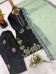 2RICH LOOK ROMAN GLASS EMBROIDERY SEQUENCE WITH RIVET MOTI WORK TOP PATIYALA WITH DUPATTA FESTIVE WEAR WHOLESALE PRICE ETHNIC GARMENT (25)