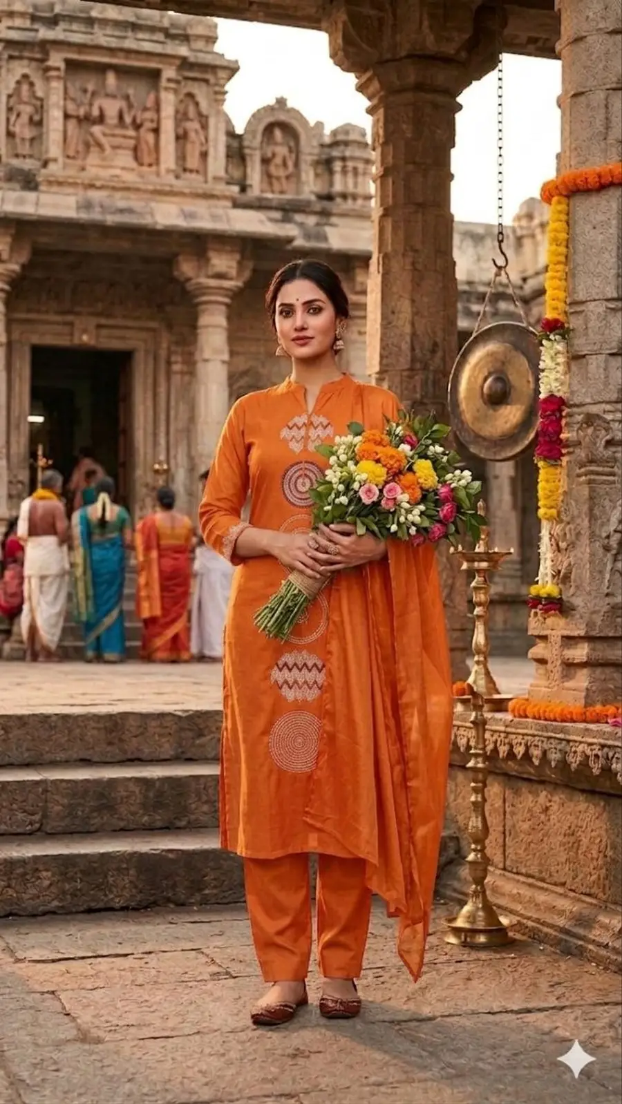 2RICH LOOK SLUB COTTON EMBROIDERY WORK TOP BOTTOM WITH DUPATTA FESTIVE WEAR WHOLESALE PRICE ETHNIC GARMENT (6)