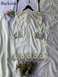 2TRENDING GEORGETTE SEQUENCE EMBROIDERY WORK MOTHER DAUGHTER SET FESTIVE WEAR WHOLESALE PRICE ETHNIC GARMENT (7)