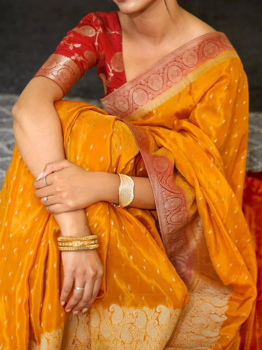 3CLASSIC LICHI SILK JACQUARD WORK SAREE WITH UNSTITCHED BLOUSE FESTIVE WEAR WHOLESALE PRICE ETHNIC GARMENT (22)
