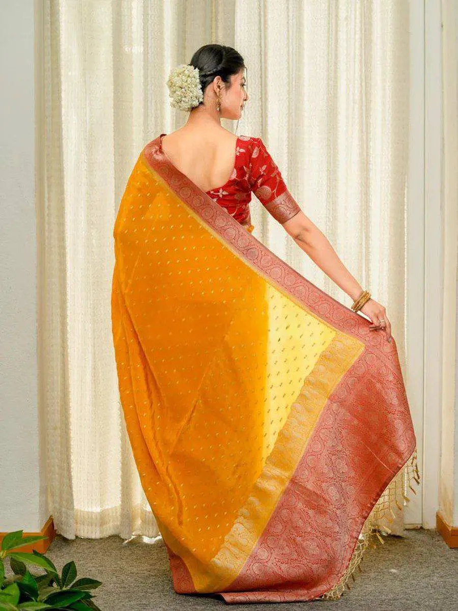 3CLASSIC LICHI SILK JACQUARD WORK SAREE WITH UNSTITCHED BLOUSE FESTIVE WEAR WHOLESALE PRICE ETHNIC GARMENT (24)