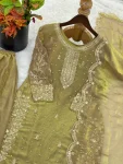 3DESIGNER FENDY SILK EMBROIDERY CODING AND SEQUENCE WORK TOP PALAZZO WITH DUPATTA FESTIVE WEAR WHOLESALE PRICE ETHNIC GARMENT (10)