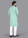 3FANCY COTTON CHIKANKARI EMBROIDERY WORK MEN’S KURTA PAYJAMA FESTIVE WEAR WHOLESALE PRICE ETHNIC GARMENT (25)