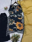 3FANCY MUSLIN EMBROIDERY LACE WORK TOP PALAZZO WITH DUPATTA FESTIVE WEAR WHOLESALE PRICE ETHNIC GARMENT (23)