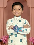 3FANCY RAYON CHIKANKARI WORK KID’S KURTA PAYJAMA FESTIVE WEAR WHOLESALE PRICE ETHNIC GARMENT (16)