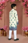 3FANCY RAYON CHIKANKARI WORK KID’S KURTA PAYJAMA FESTIVE WEAR WHOLESALE PRICE ETHNIC GARMENT (16)