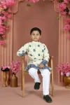 3FANCY RAYON CHIKANKARI WORK KID’S KURTA PAYJAMA FESTIVE WEAR WHOLESALE PRICE ETHNIC GARMENT (16)