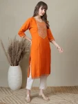 3FANCY RAYON EMBROIDERY WORK ONLY KURTI FESTIVE WEAR WHOLESALE PRICE ETHNIC GARMENT (29)