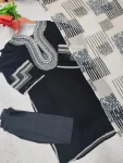 3MODERN FAUX GEORGETTE EMBROIDERY SEQUENCE WORK TOP BOTTOM WITH DUPATTA FESTIVE WEAR WHOLESALE PRICE ETHNIC GARMENT (9)