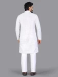 3RICH LOOK COTTON CHIKANKARI EMBROIDERY WORK MEN’S KURTA PAYJAMA FESTIVE WEAR WHOLESALE PRICE ETHNIC GARMENT (11)
