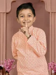 3RICH LOOK COTTON CHIKANKARI WORK KID’S KURTA PAYJAMA SET FESTIVE WEAR WHOLESALE PRICE ETHNIC GARMENT (14)