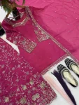 3RICH LOOK FENDY SILK THREAD WITH SEQUENCE EMBROIDERY, ZARI WORK TOP PALAZZO WITH DUPATTA FESTIVE WEAR WHOLESALE PRICE ETHNIC GARMENT (22)