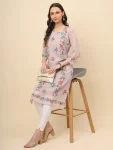 3RICH LOOK GEORGETTE LUCKNOWI CHIKANKARI WORK ONLY KURTI FESTIVE WEAR WHOLESALE PRICE ETHNIC GARMENT (16)