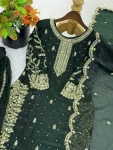 4DESIGNER FENDY SILK EMBROIDERY CODING AND SEQUENCE WORK TOP PALAZZO WITH DUPATTA FESTIVE WEAR WHOLESALE PRICE ETHNIC GARMENT (39)