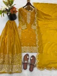 4DESIGNER FENDY SILK EMBROIDERY CODING AND SEQUENCE WORK TOP PALAZZO WITH DUPATTA FESTIVE WEAR WHOLESALE PRICE ETHNIC GARMENT (38)