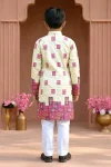 4FANCY RAYON CHIKANKARI WORK KID’S KURTA PAYJAMA FESTIVE WEAR WHOLESALE PRICE ETHNIC GARMENT (19)