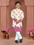 4FANCY RAYON CHIKANKARI WORK KID’S KURTA PAYJAMA FESTIVE WEAR WHOLESALE PRICE ETHNIC GARMENT (19)