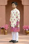 4FANCY RAYON CHIKANKARI WORK KID’S KURTA PAYJAMA FESTIVE WEAR WHOLESALE PRICE ETHNIC GARMENT (19)
