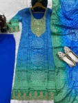 4MODERN CHINON DIGITAL PRINT AND EMBROIDERY WITH HAND MIRROR WORK TOP BOTTOM WITH DUPATTA FESTIVE WEAR WHOLESALE PRICE ETHNIC GARMENT (13)