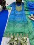 4MODERN CHINON DIGITAL PRINT AND EMBROIDERY WITH HAND MIRROR WORK TOP BOTTOM WITH DUPATTA FESTIVE WEAR WHOLESALE PRICE ETHNIC GARMENT (13)