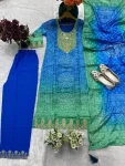 4MODERN CHINON DIGITAL PRINT AND EMBROIDERY WITH HAND MIRROR WORK TOP BOTTOM WITH DUPATTA FESTIVE WEAR WHOLESALE PRICE ETHNIC GARMENT (13)
