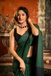 4MODERN MUL COTTON CONTRAST PALLU & FANCY TASSELS WORK SAREE WITH UNSTITCHED BLOUSE FESTIVE WEAR WHOLESALE PRICE ETHNIC GARMENT (13)