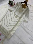 4RICH LOOK FENDY SILK EMBROIDERY SEQUENCE WORK TOP PALAZZO WITH DUPATTA WEDDING WEAR WHOLESALE PRICE ETHNIC GARMENT (18)