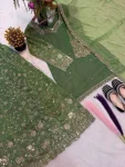 4RICH LOOK FENDY SILK THREAD WITH SEQUENCE EMBROIDERY, ZARI WORK TOP PALAZZO WITH DUPATTA FESTIVE WEAR WHOLESALE PRICE ETHNIC GARMENT (33)
