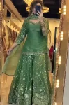 4RICH LOOK FENDY SILK THREAD WITH SEQUENCE EMBROIDERY, ZARI WORK TOP PALAZZO WITH DUPATTA FESTIVE WEAR WHOLESALE PRICE ETHNIC GARMENT (33)