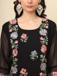 4RICH LOOK GEORGETTE LUCKNOWI CHIKANKARI WORK ONLY KURTI FESTIVE WEAR WHOLESALE PRICE ETHNIC GARMENT (6)