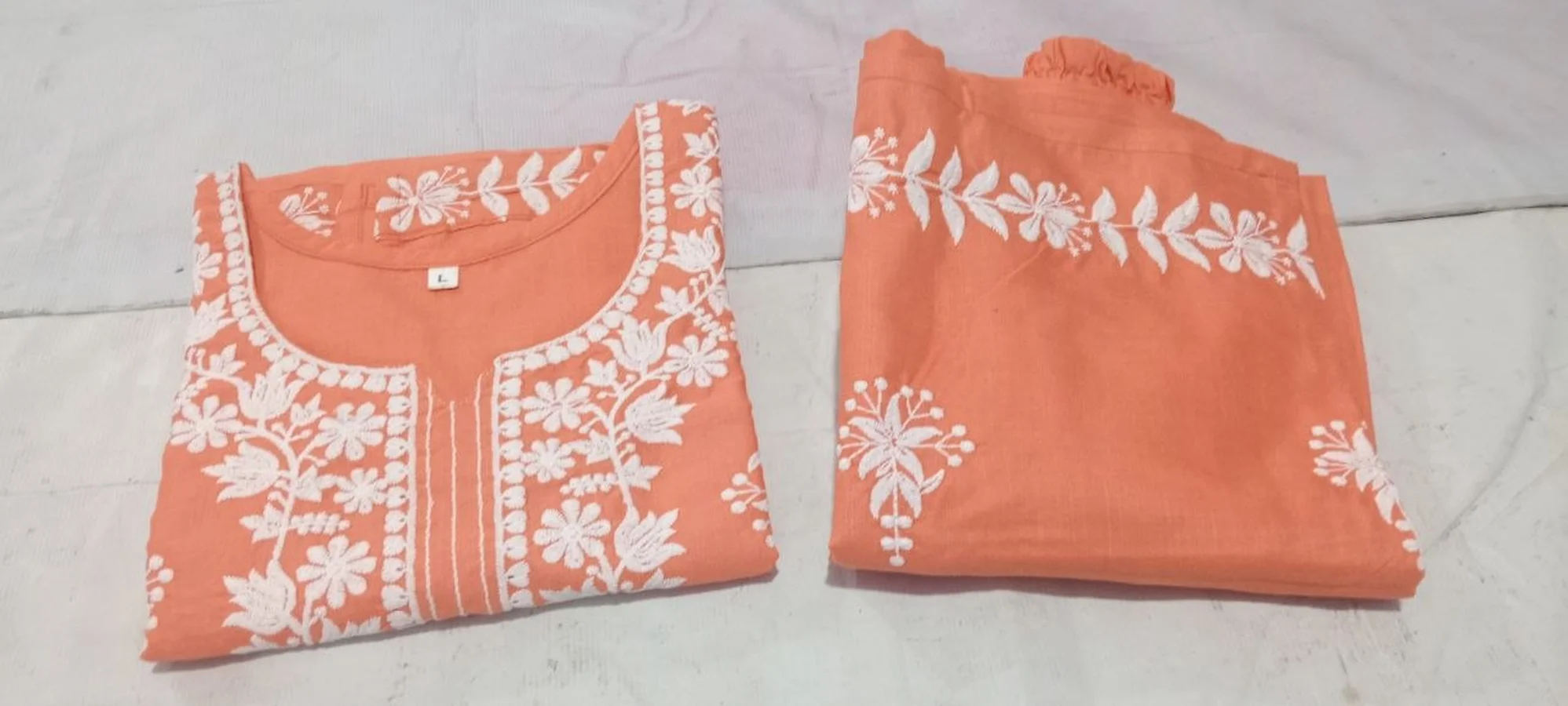 4TRENDING COTTON EMBROIDERY WORK KURTI PALAZZO SET CASUAL WEAR WHOLESALE PRICE ETHNIC GARMENT (12)