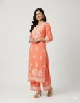 4TRENDING COTTON EMBROIDERY WORK KURTI PALAZZO SET CASUAL WEAR WHOLESALE PRICE ETHNIC GARMENT (13)