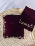 4TRENDING FENDY SATIN KHATLI CUT DANA HANDWORK WITH ARC BORDER WORK SAREE WITH UNSTITCHED BLOUSE PARTY WEAR WHOLESALE PRICE ETHNIC GARMENT (11)