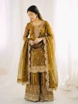 5DESIGNER FENDY SILK EMBROIDERY CODING AND SEQUENCE WORK TOP PALAZZO WITH DUPATTA FESTIVE WEAR WHOLESALE PRICE ETHNIC GARMENT (2)